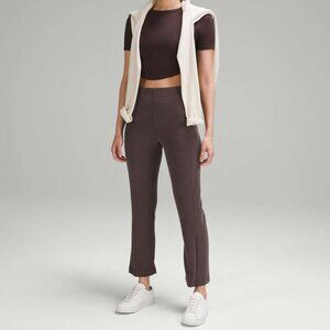 Lululemon Ribbed Softstreme Zip-Leg High-Rise Cropped Pant 25"